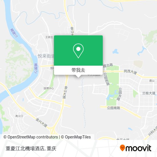 重慶江北機場酒店地图