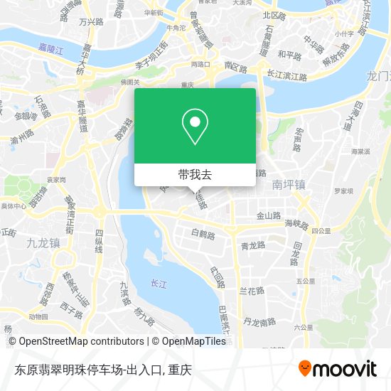 东原翡翠明珠停车场-出入口地图