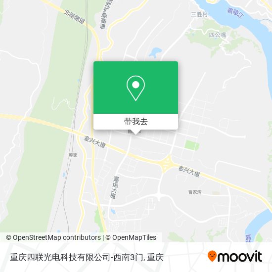 重庆四联光电科技有限公司-西南3门地图