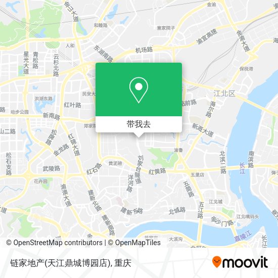 链家地产(天江鼎城博园店)地图