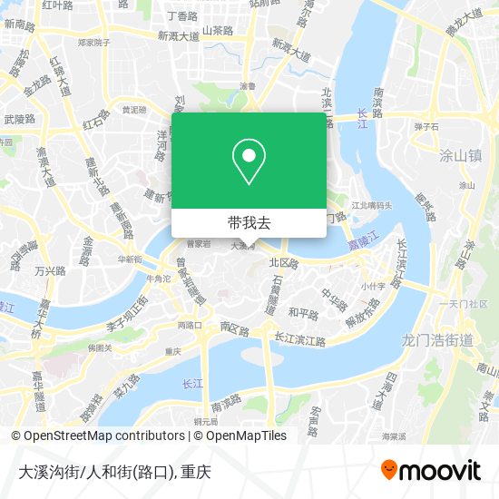 大溪沟街/人和街(路口)地图