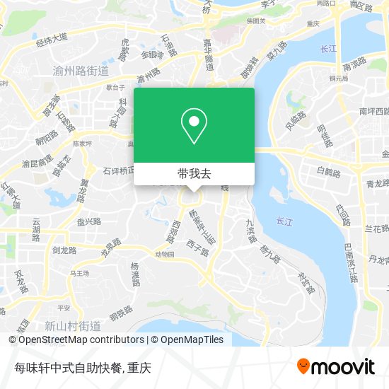 每味轩中式自助快餐地图