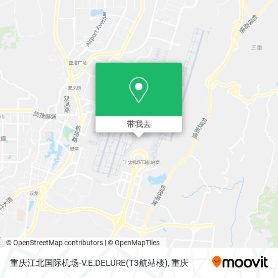 重庆江北国际机场-V.E.DELURE(T3航站楼)地图