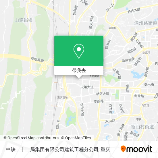 中铁二十二局集团有限公司建筑工程分公司地图