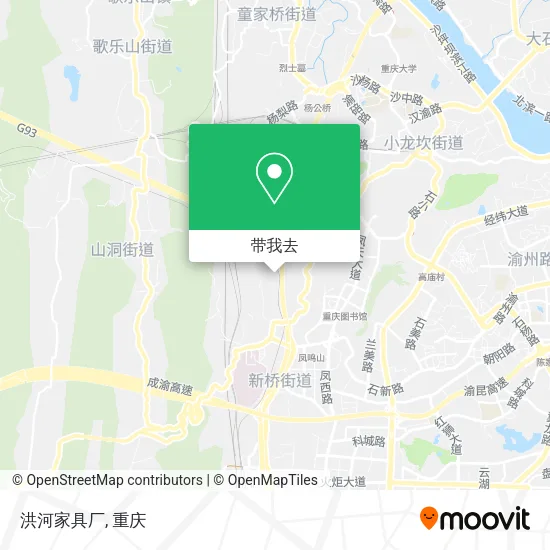 洪河家具厂地图