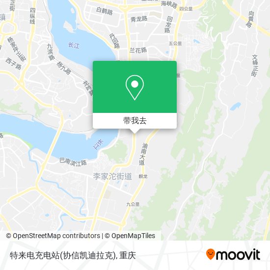 特来电充电站(协信凯迪拉克)地图