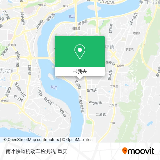 南岸快道机动车检测站地图