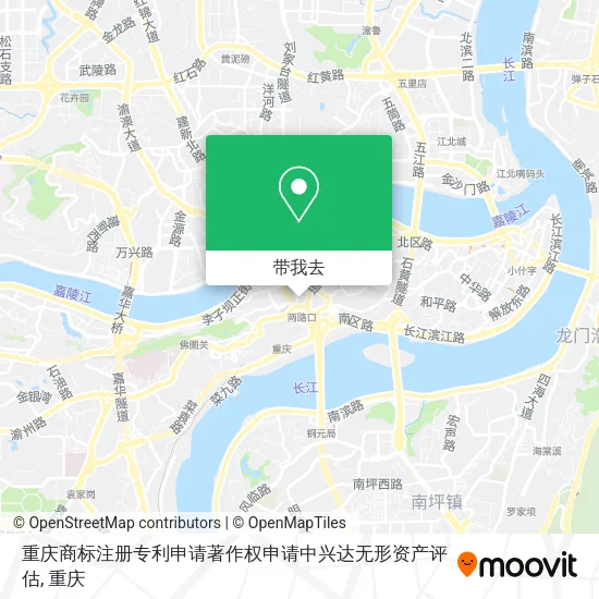 重庆商标注册专利申请著作权申请中兴达无形资产评估地图