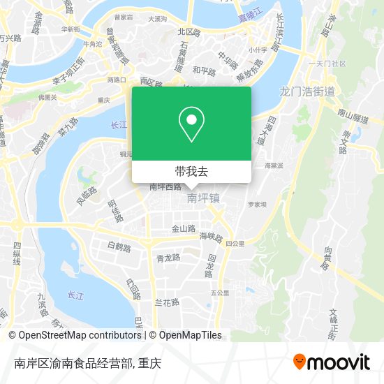 南岸区渝南食品经营部地图