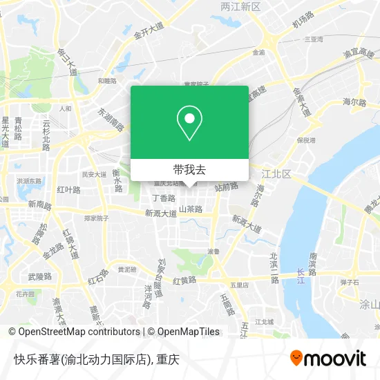 快乐番薯(渝北动力国际店)地图