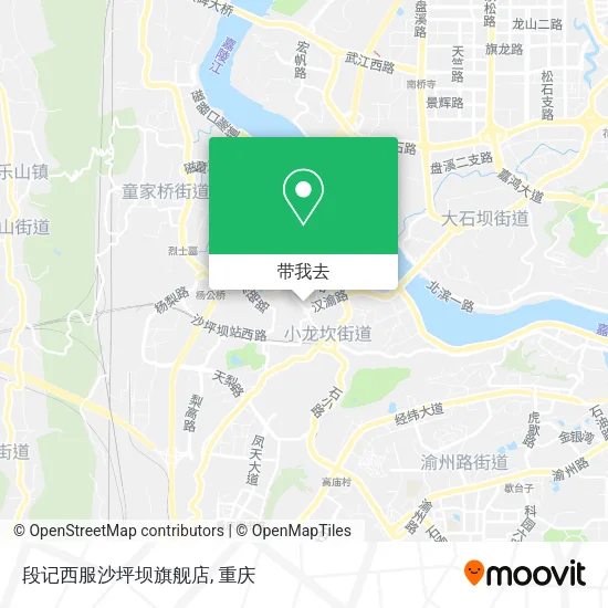 段记西服沙坪坝旗舰店地图