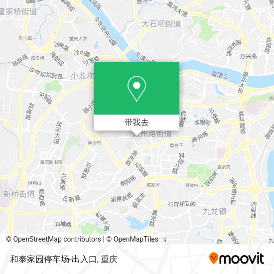 和泰家园停车场-出入口地图