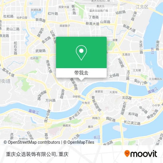 重庆众选装饰有限公司地图