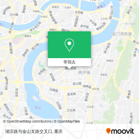 湖滨路与金山支路交叉口地图