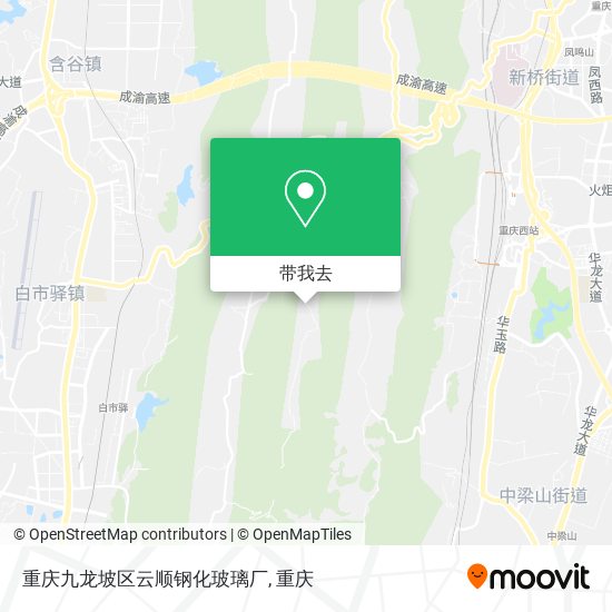 重庆九龙坡区云顺钢化玻璃厂地图