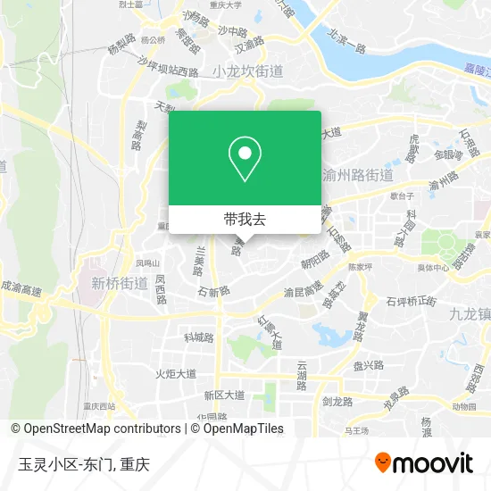 玉灵小区-东门地图