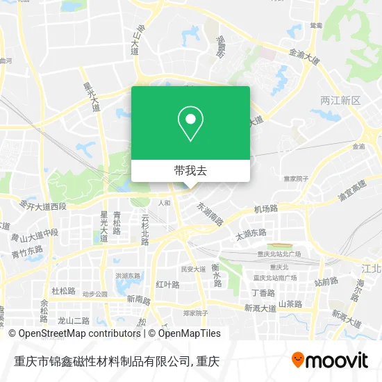 重庆市锦鑫磁性材料制品有限公司地图