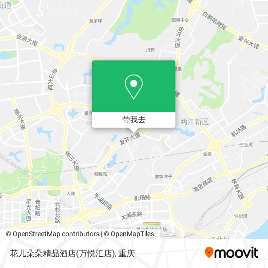 花儿朵朵精品酒店(万悦汇店)地图