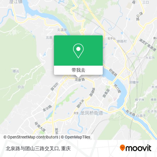 北泉路与团山三路交叉口地图