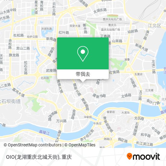 OIO(龙湖重庆北城天街)地图