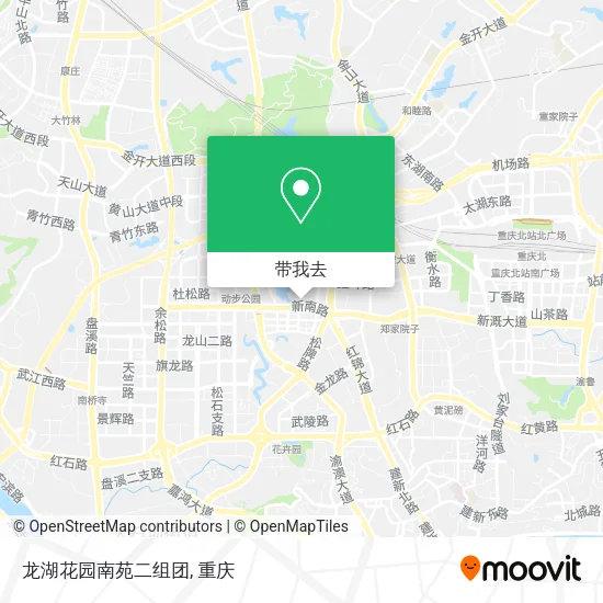 龙湖花园南苑二组团地图