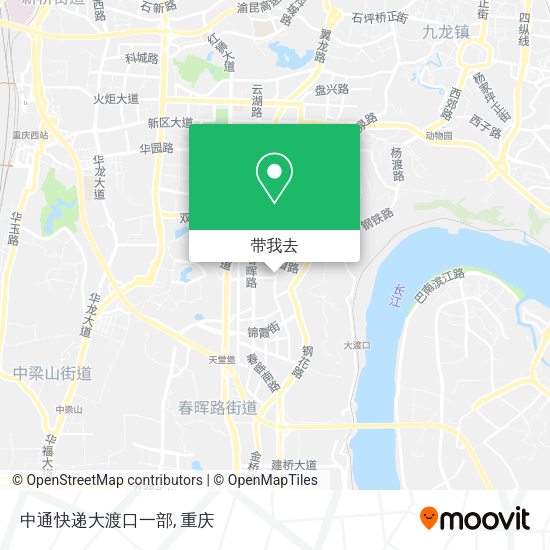 中通快递大渡口一部地图