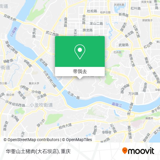 华蓥山土猪肉(大石坝店)地图