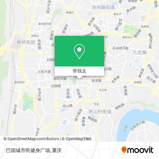 巴国城市民健身广场地图
