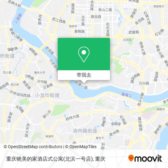 重庆晓美的家酒店式公寓(北滨一号店)地图