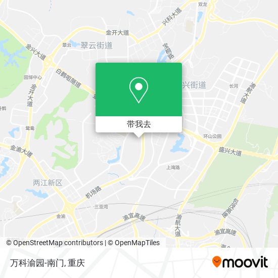 万科渝园-南门地图