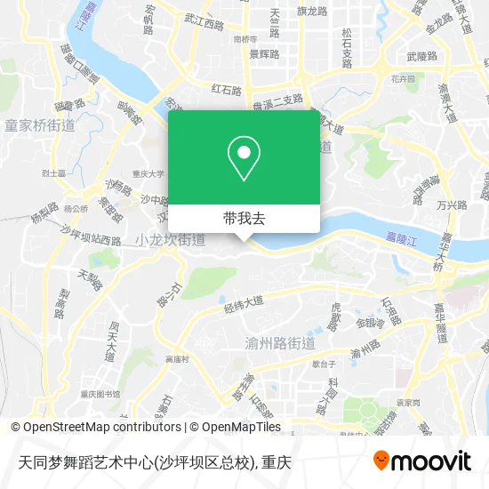 天同梦舞蹈艺术中心(沙坪坝区总校)地图