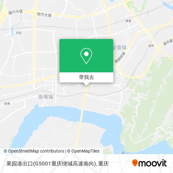 果园港出口(G5001重庆绕城高速南向)地图
