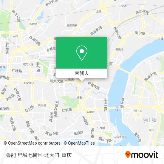 鲁能·星城七街区-北大门地图