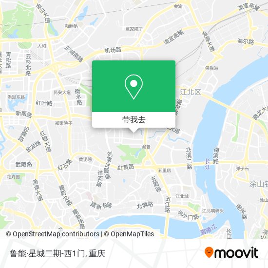 鲁能·星城二期-西1门地图