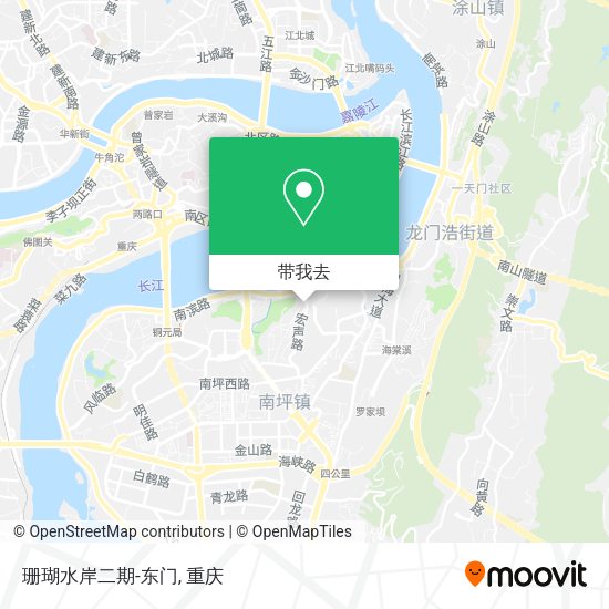 珊瑚水岸二期-东门地图