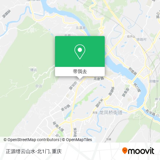 正源缙云山水-北1门地图