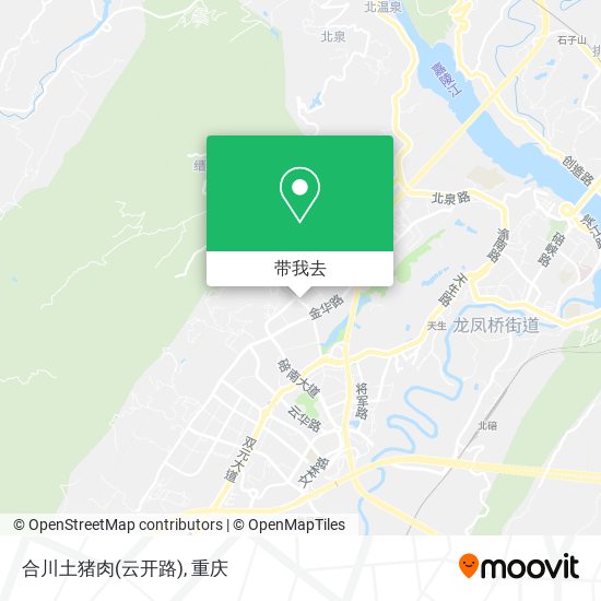 合川土猪肉(云开路)地图
