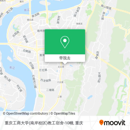 重庆工商大学(南岸校区)教工宿舍-10幢地图