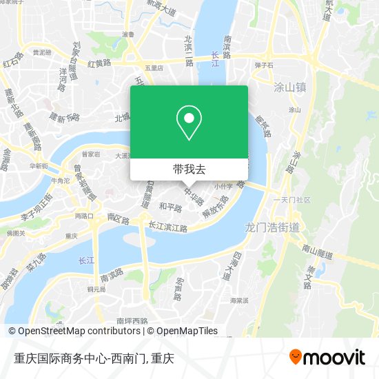 重庆国际商务中心-西南门地图