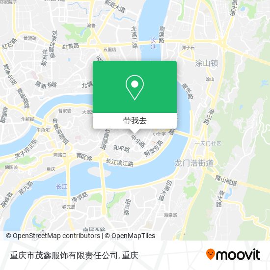 重庆市茂鑫服饰有限责任公司地图