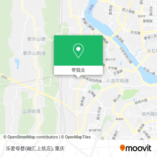 乐爱母婴(融汇上筑店)地图