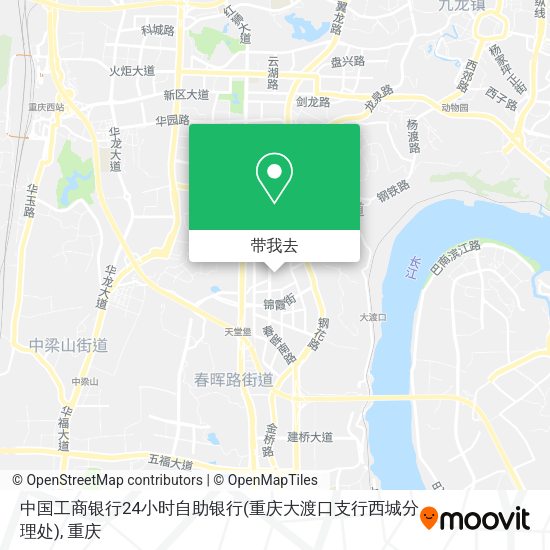 中国工商银行24小时自助银行(重庆大渡口支行西城分理处)地图