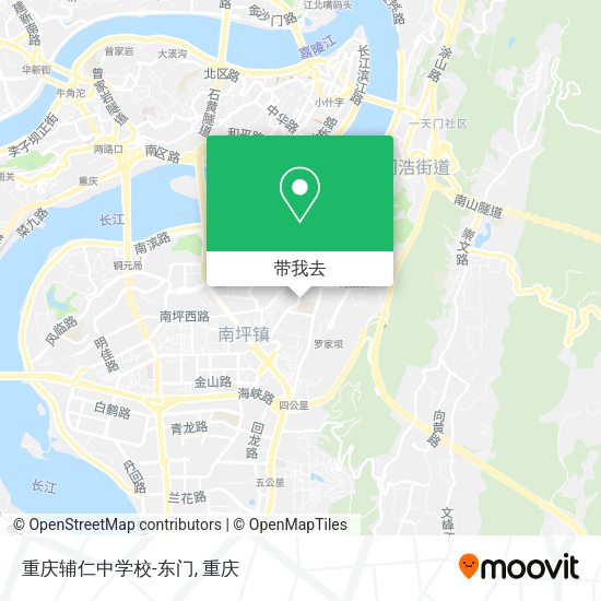 重庆辅仁中学校-东门地图