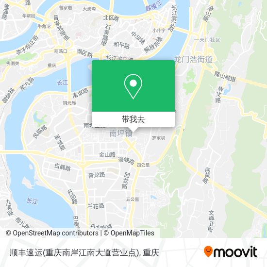 顺丰速运(重庆南岸江南大道营业点)地图