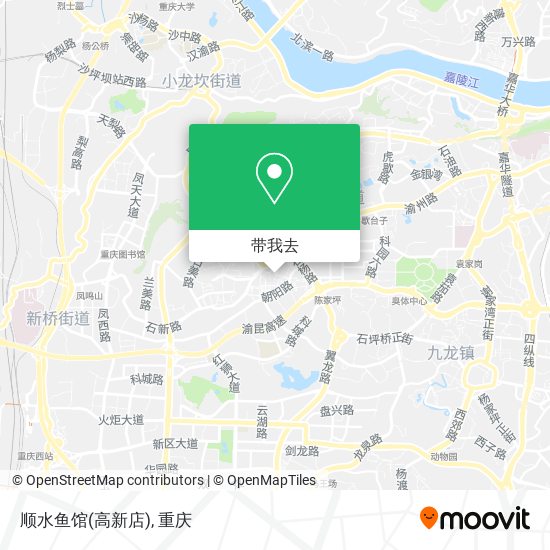 顺水鱼馆(高新店)地图