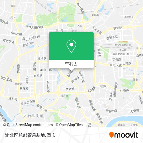 渝北区总部贸易基地地图