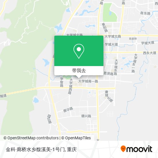 金科·廊桥水乡馥溪美-1号门地图