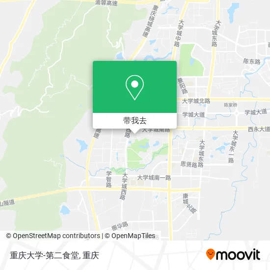 重庆大学-第二食堂地图