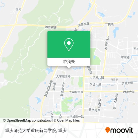 重庆师范大学重庆新闻学院地图