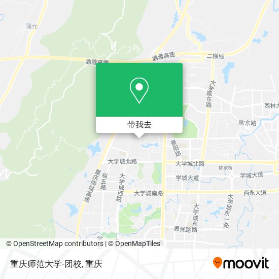 重庆师范大学-团校地图